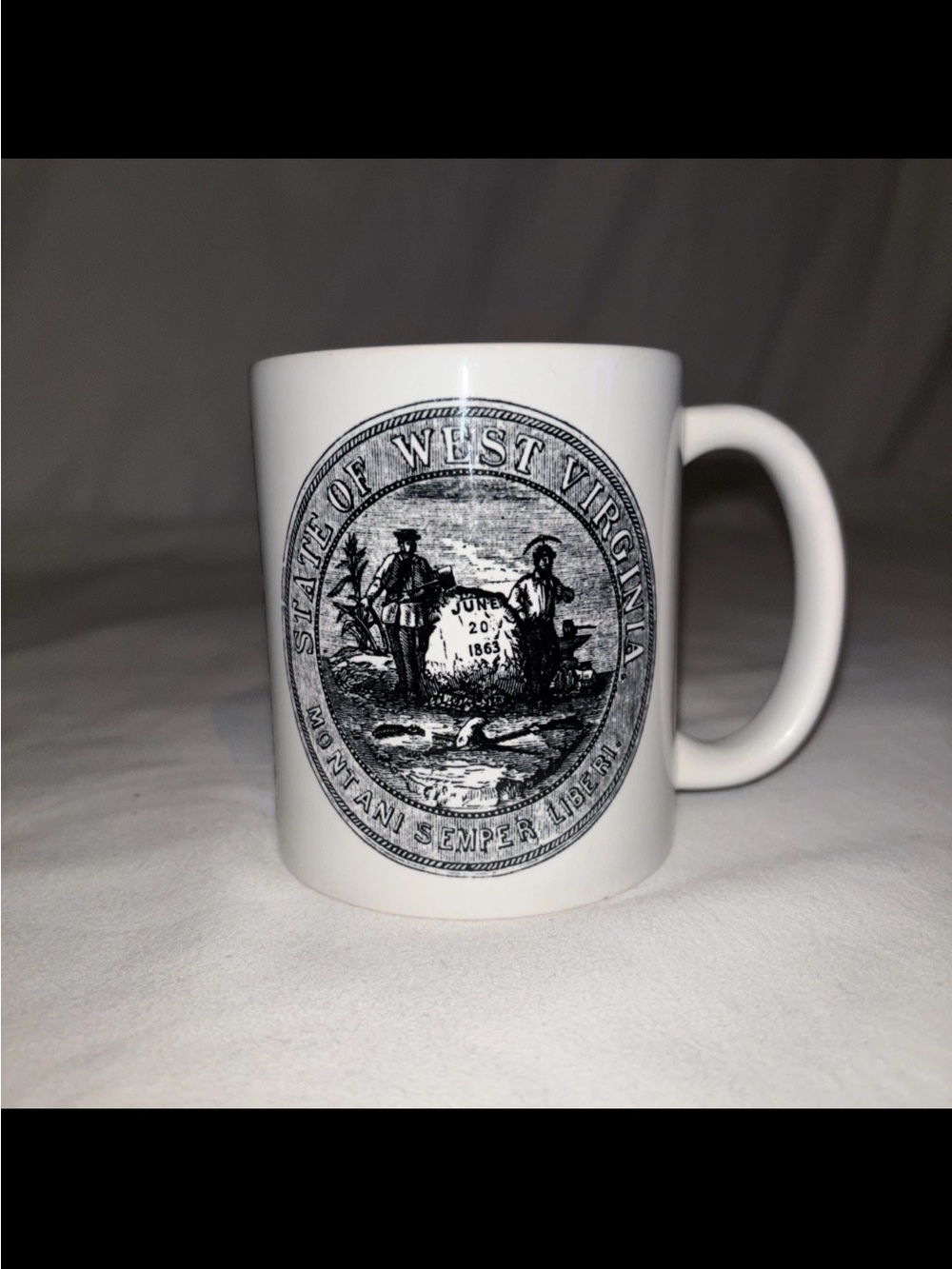 White State Seal Ceramic Coffee Mug - West Virginia Design